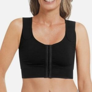 Sz 48/50 US (Universal Cup) Black Amoena "Sina" Seamless Surgical Bra